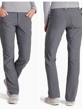Kuhl Trekr Charcoal Gray Mid Rise Straight Leg Hiking Pants size 14